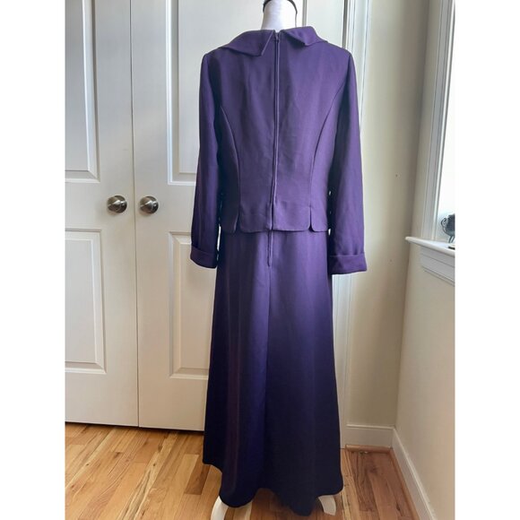 Danny & Nicole New York Purple Two-Piece Skirt Suit - Size 14 - Picture 3 of 8